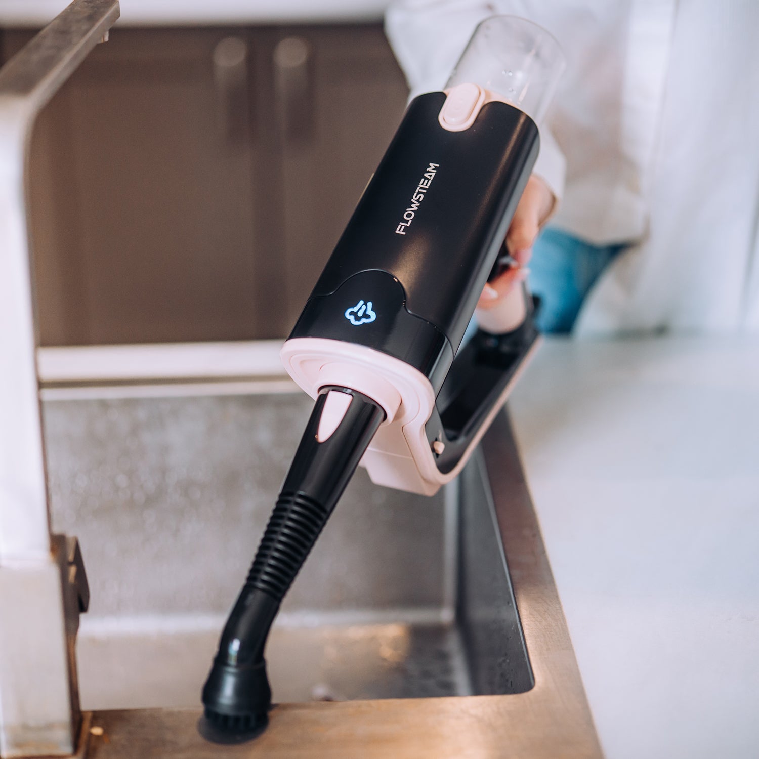 vet en kalk verwijderen met stoomreiniger