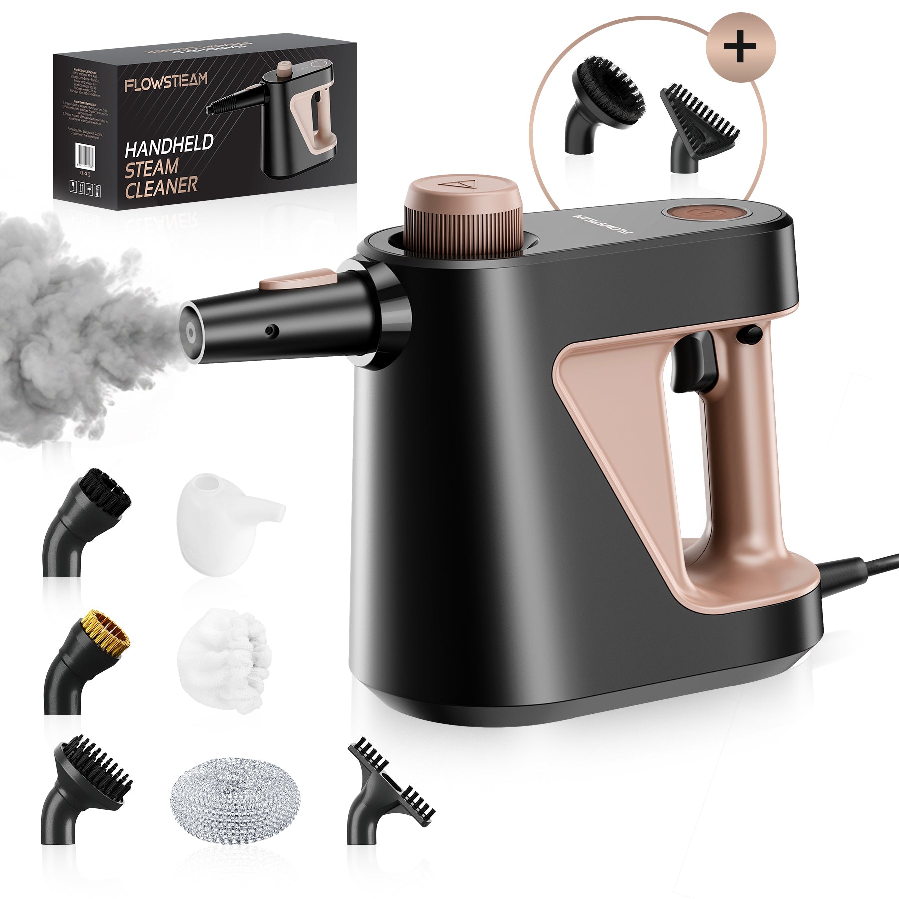 FLOWSTEAM 9-in-1 Handstoomreiniger