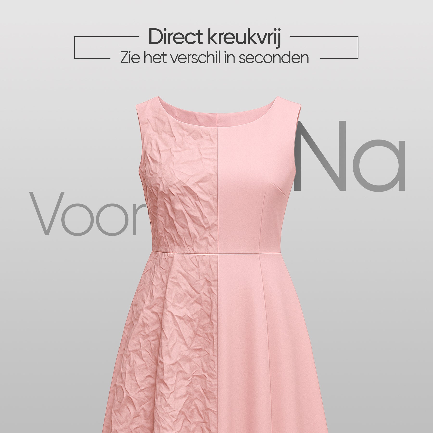 Kleding kreukvrij met kledingstomer van FLOWSTEAM