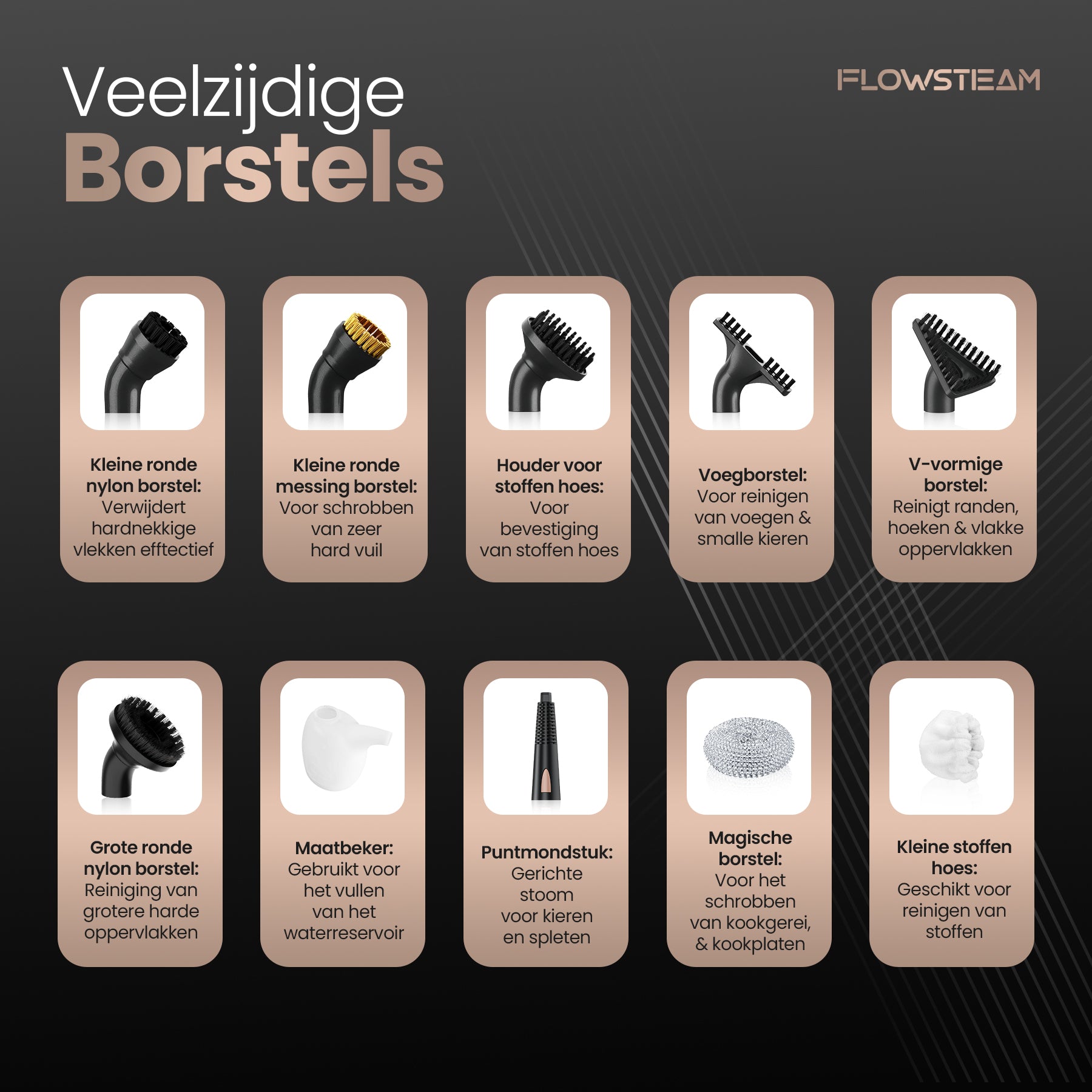 FLOWSTEAM 7-in-1 Handstoomreiniger