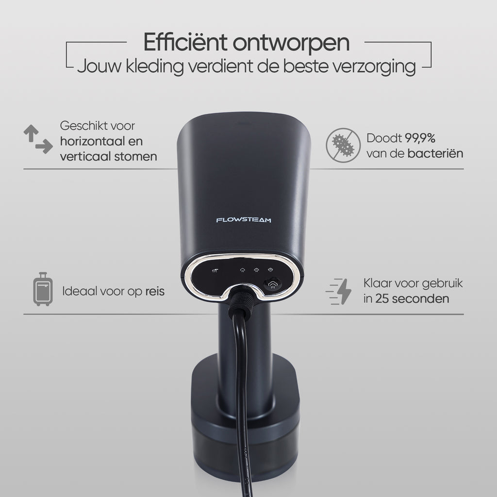Ontwerp van kledingreiniger met stoom