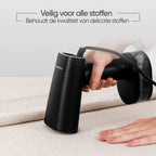 Delicate stoffen veilig stomen met kledingstomer
