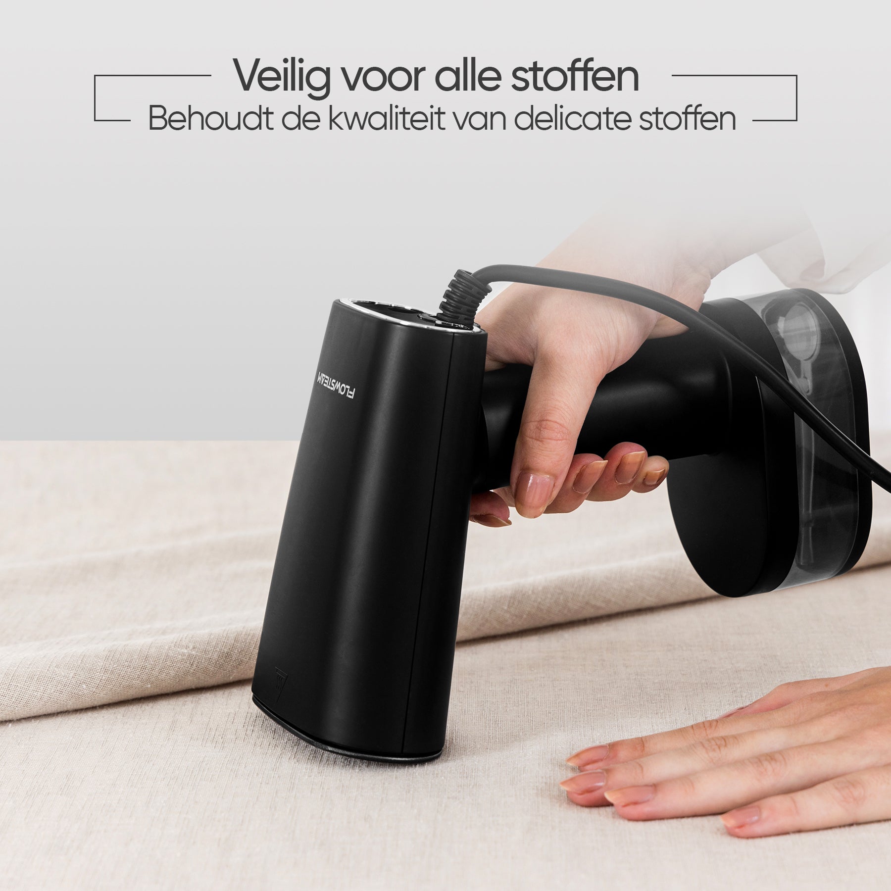 Delicate stoffen veilig stomen met kledingstomer