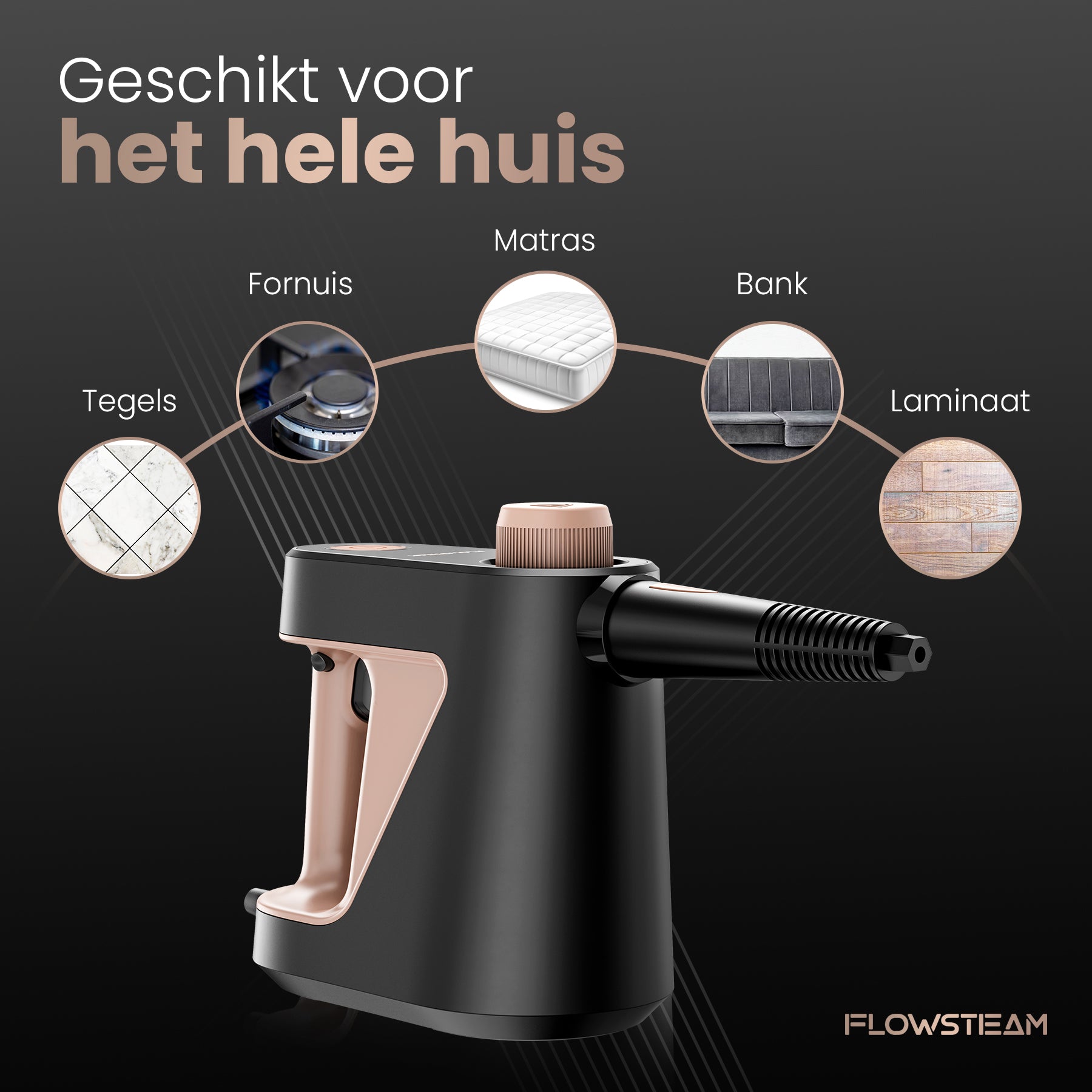 FLOWSTEAM 12-in-1 Handstoomreiniger