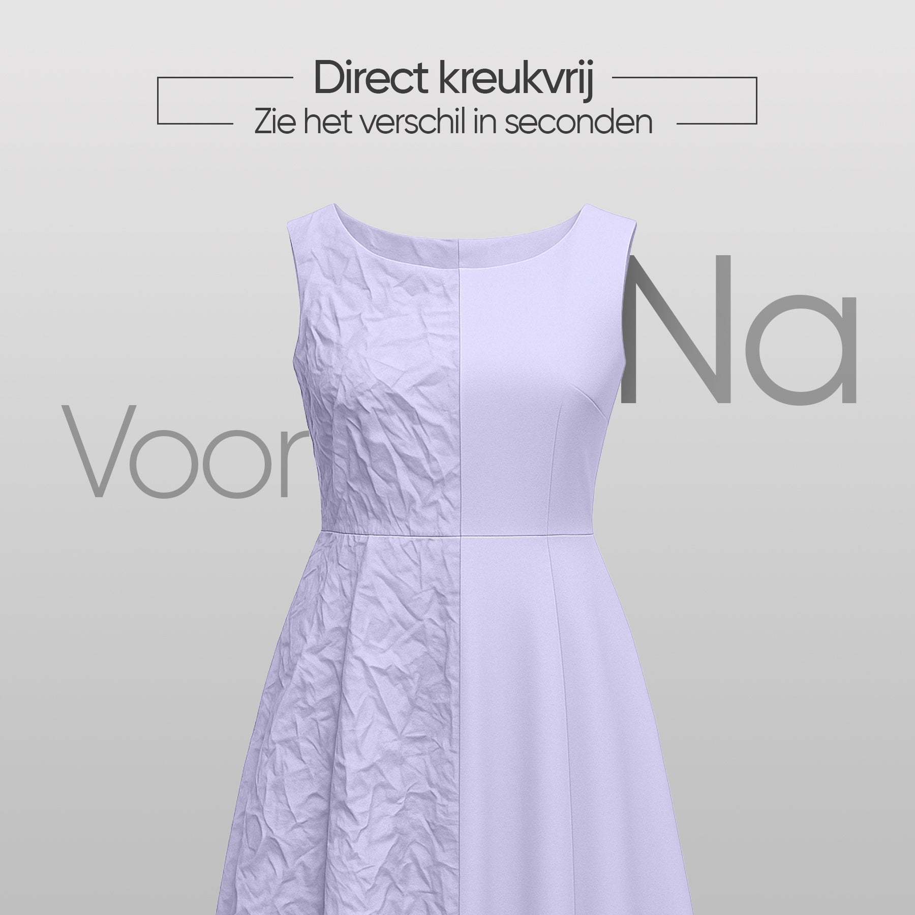 Kleding kreukvrij met kledingstomer