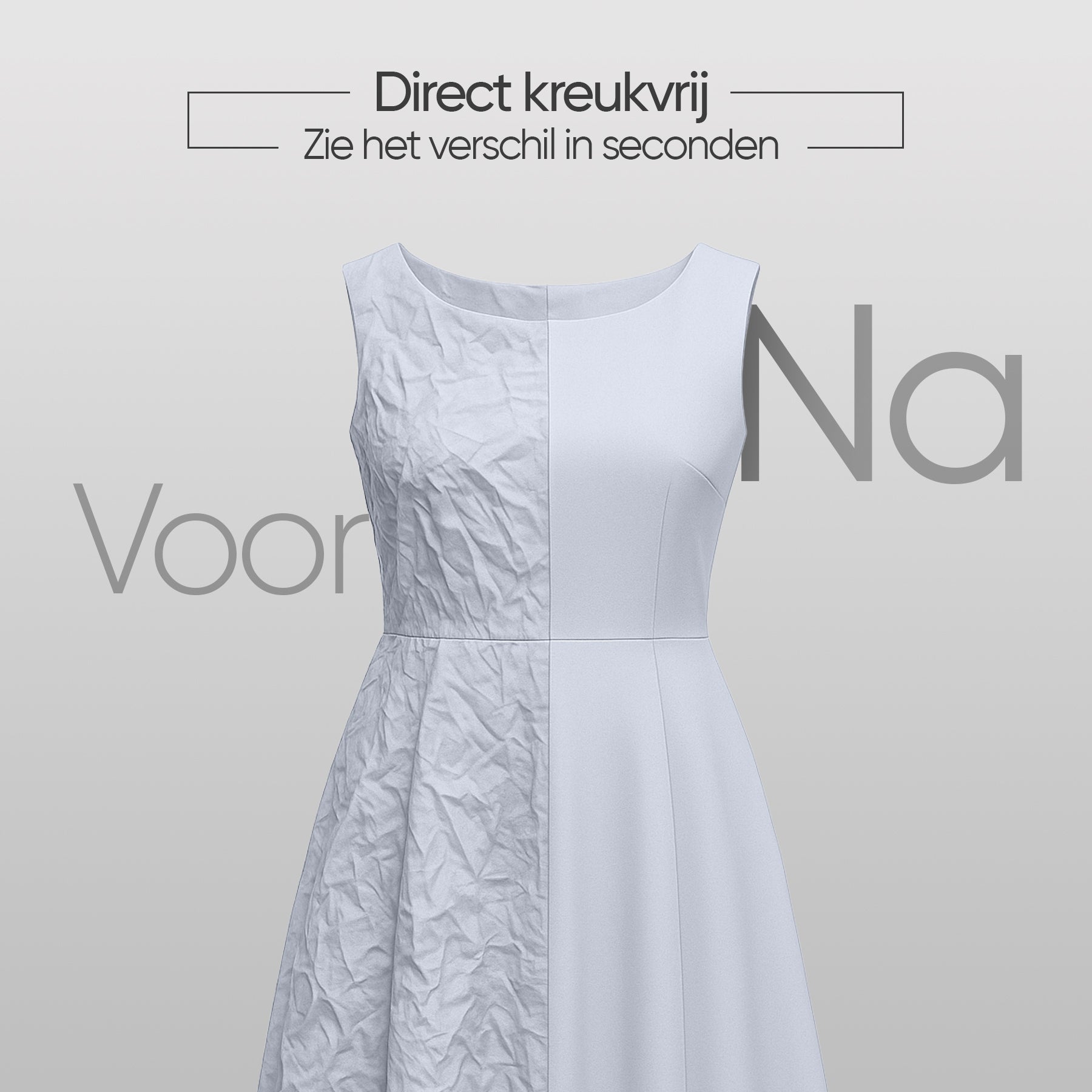 Kreukels uit kleding verwijderen met kledingstomer