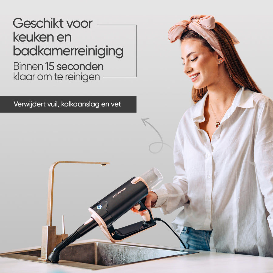 Badkamerreiniging en keuken reinigen met stoomreiniger